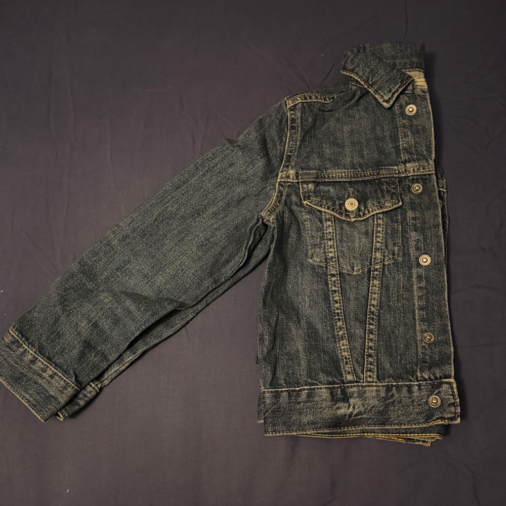 Polo Ralph Lauren little boys American Flag Patch Denim Trucker Jacket - Picture 3 of 8